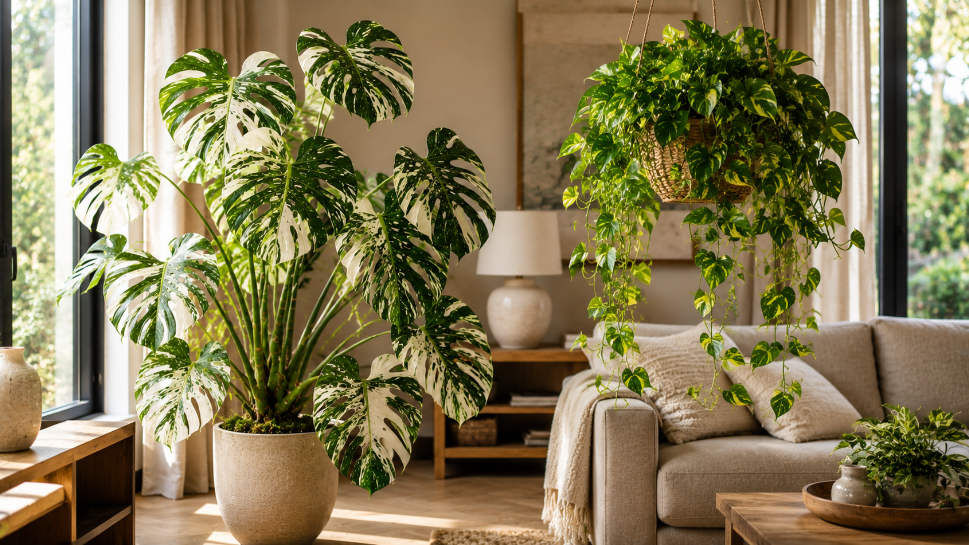 Pothos and Monstera to transform your home