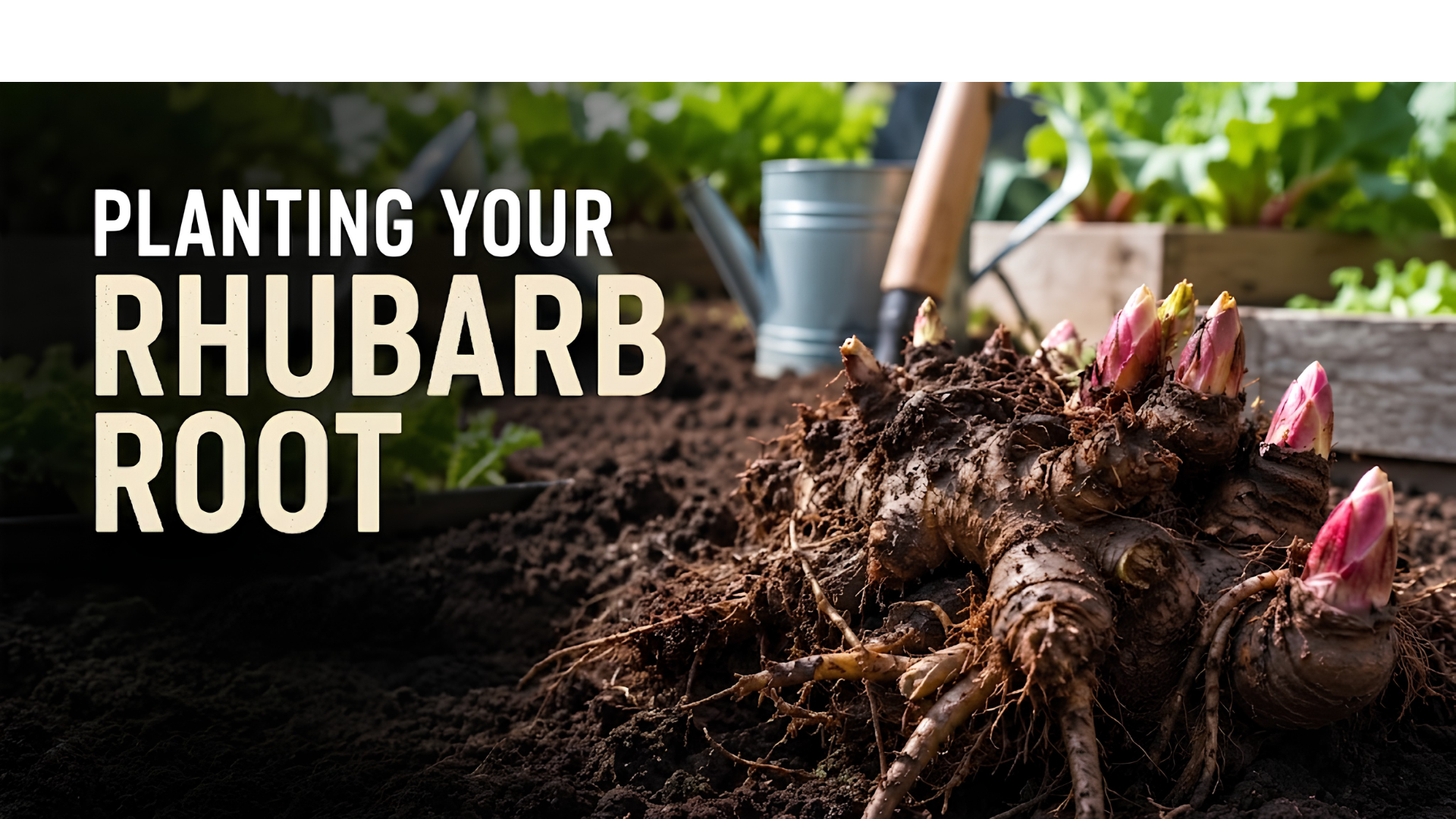 Planting Rhubarb from Root
