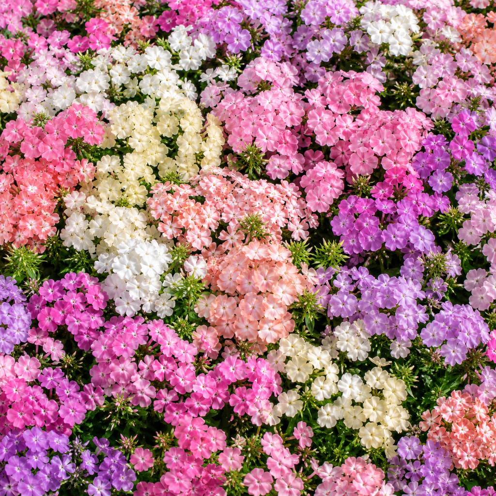 600 Pastel Shades Mix Phlox Seeds for Planting, Heirloom, Fast Growing, Sweet-Scented Annual Wildflower Seeds, Ideal for Outdoor Spaces