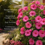 Rose Hardy Hibiscus Plants Live, 4-8" Tall, Vibrant Perennial Hibiscus Plant, Fast Growing Flowering Shrub for Backyard Landscape and Patio Pots