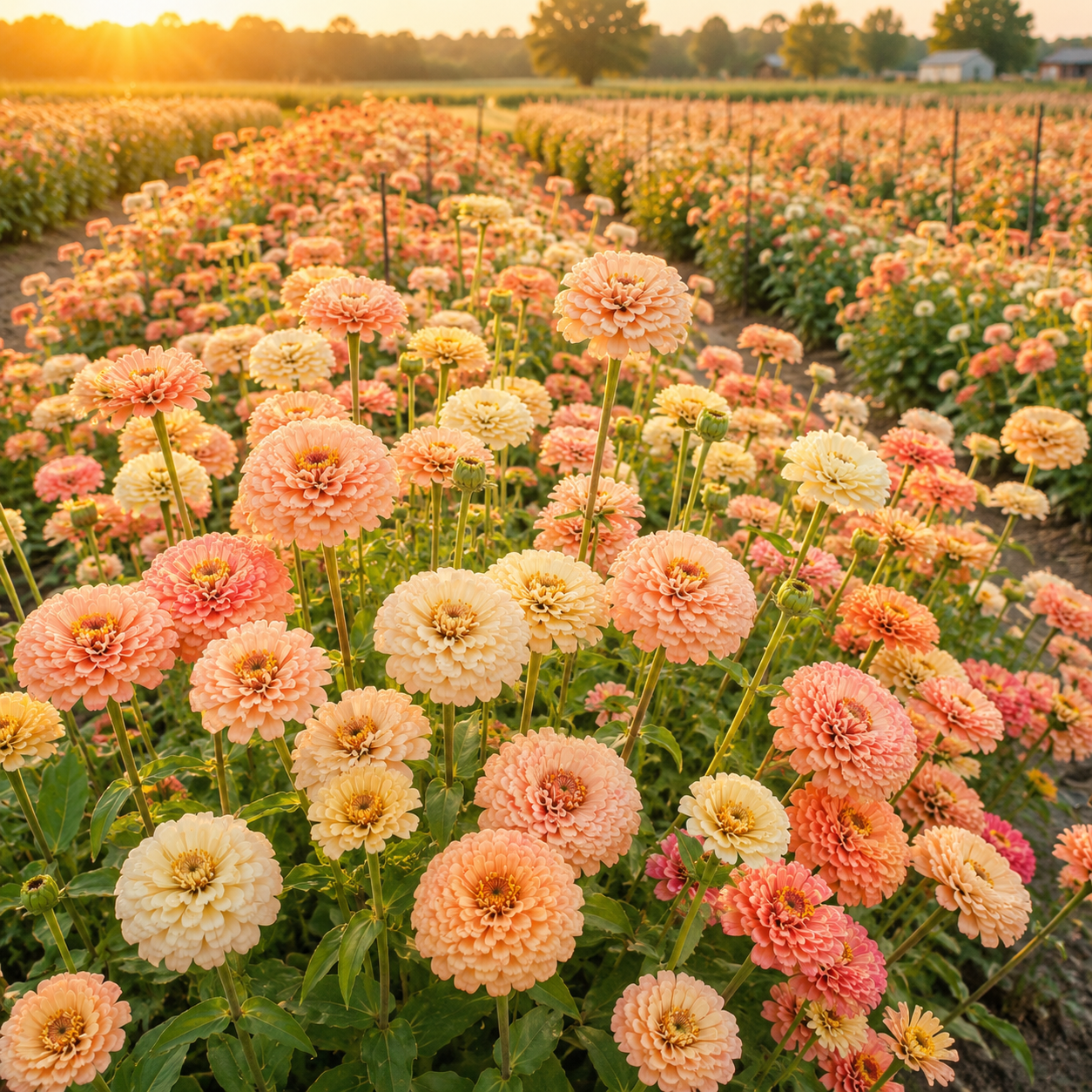 100 Zinnia Seeds Mix, Non-GMO Zinnia elegans, High Yield, Easy to Grow, Vibrant Colorful Flower Mix for Cut Garden