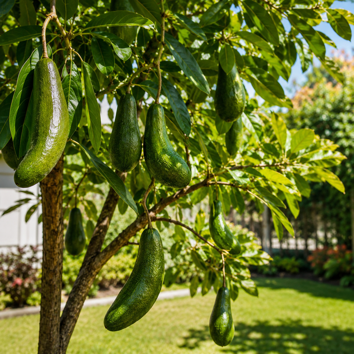 Avocado Tree Live Plants | Russell Avocado Trees Live Plants 30–36 Inch Tall | Potted Fruit Tree for Outdoor Growing & Backyard Gardens (No Ship to CA,HI,AK)