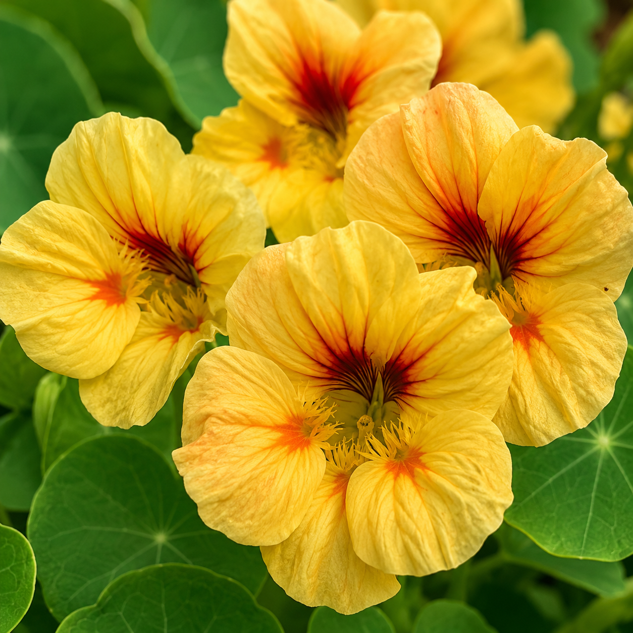 50 Peach Melba Nasturtium Seeds, Easy to Grow, Annual Flower Seeds, Spectacular Edible Flowers with Sweet Cream & Coral Tones, Ideal for Borders & Garden Accents