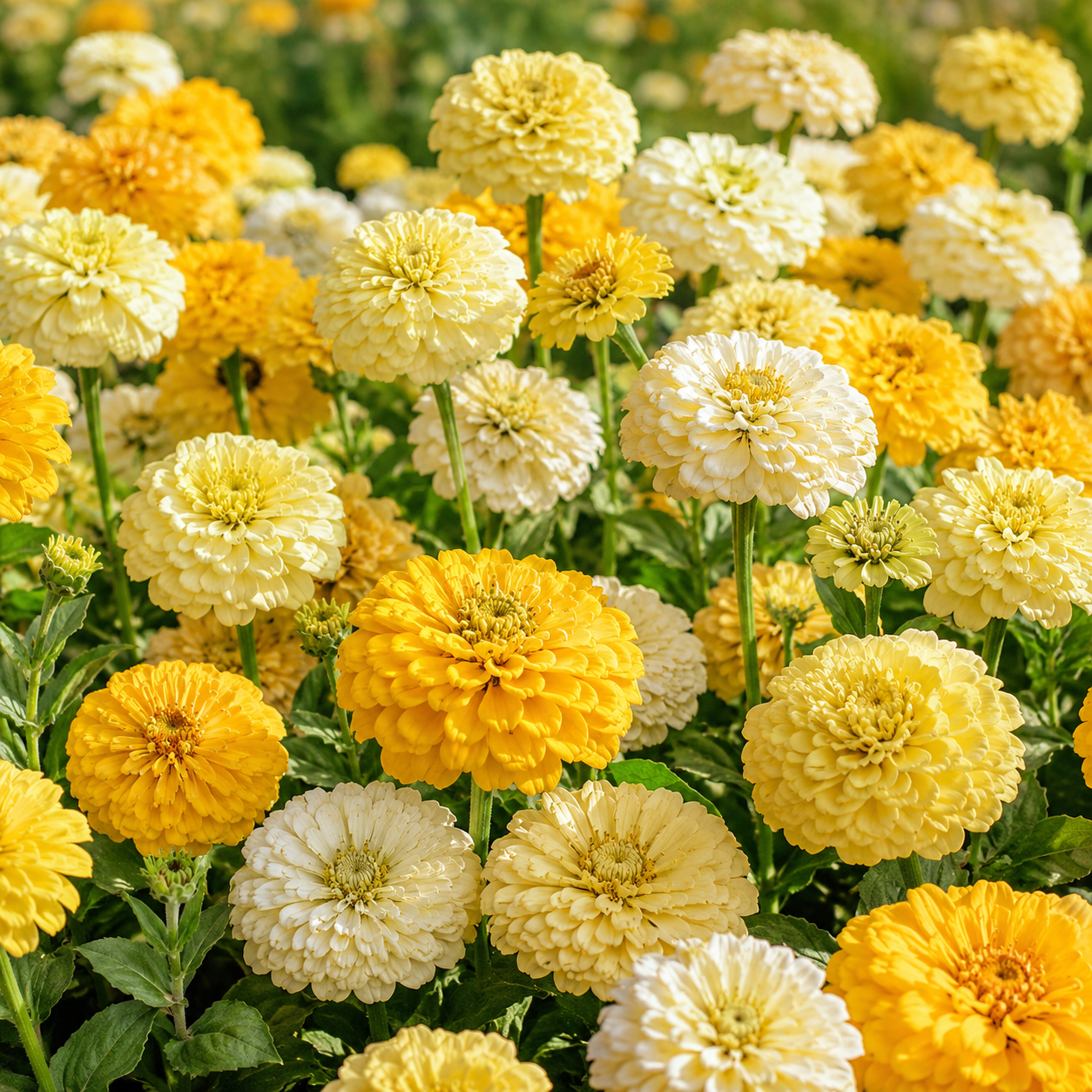 100 Zinnia Seeds Mix, Non-GMO Zinnia elegans, High Yield, Easy to Grow, Vibrant Colorful Flower Mix for Cut Garden