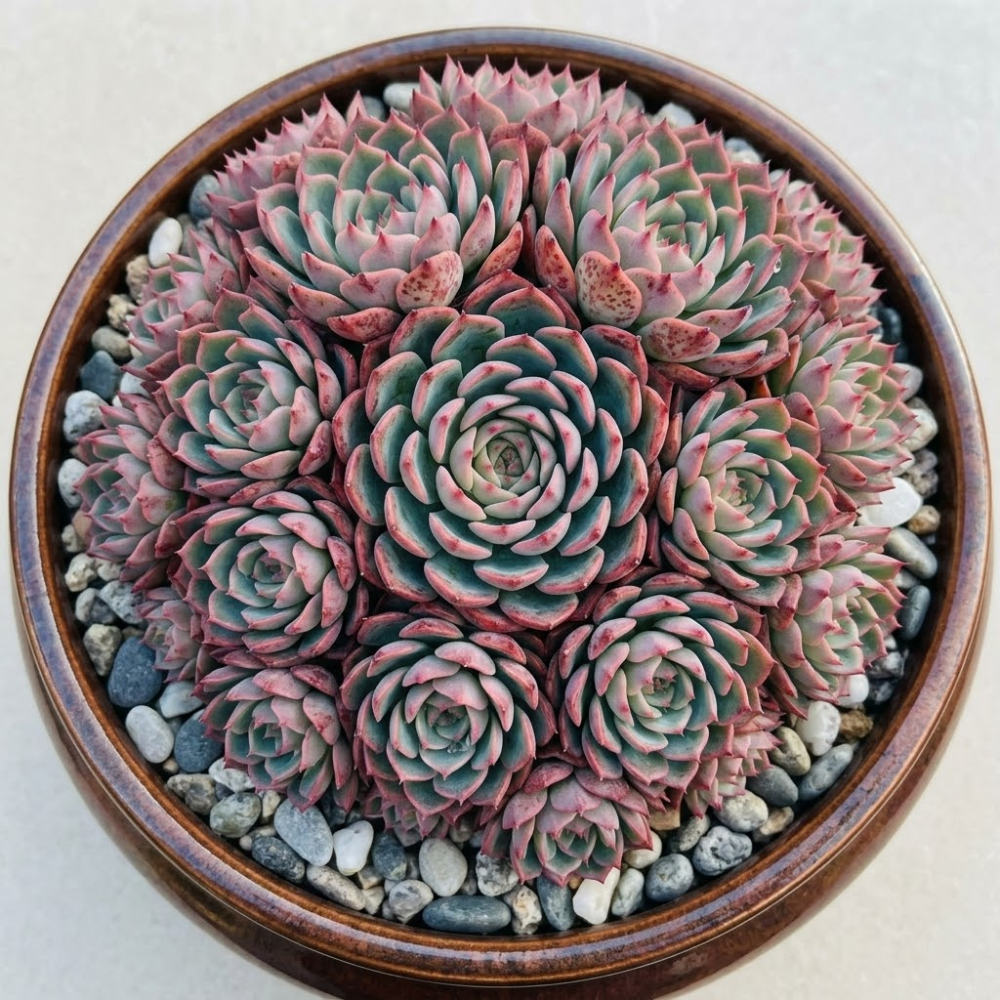 3 Echeveria Minima Succulents Live Plants, Echeveria Succulent Plant in 4 Inch Pot, Low Maintance, Unique Collections for Beginners