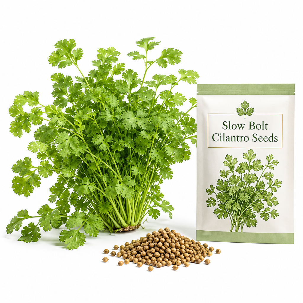 150 Slow Bolt Cilantro Seeds, Non-GMO, High Yield, Fast Growing Culinary Herb Seeds, Ideal for Raised Garden Beds