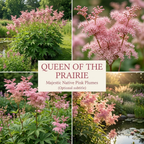 75 Pcs Queen of the Prairie Seeds for Planting, Cold-Hardy Non-GMO Floral Blooms for Outdoor Gardens, Sturdy Growth