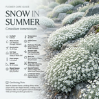 1500 Pcs Heirloom Snow in Summer Seeds (Cerastium), Low Maintenance Perennial Plants, Grow Robust White Blooms for Outdoor Landscapes