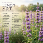 750 Pcs Lemon Mint Seeds for Outdoors, Non-GMO Heirloom Herbs for Patios, Vigorous Growth, Low Maintenance Butterfly Gardens