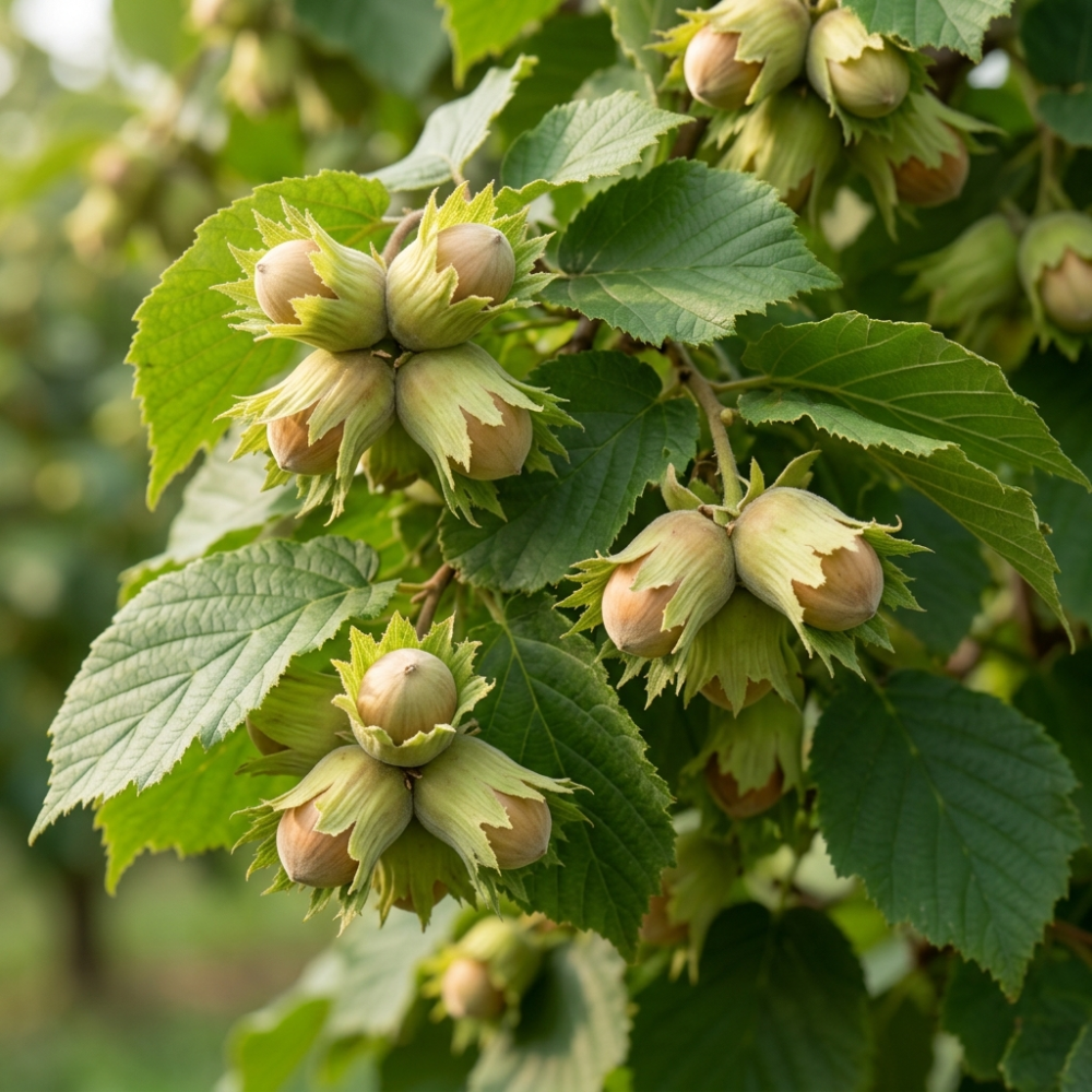 (No Ship to CA,HI,AK) Hazelnut Trees Live Plants, Hazelnut Tree in 3 Gallon Pot, 2-3 Ft Tall, Cold-Hardy Nut Tree for Outdoor Planting, Edible Landscape and Home Orchard Growing