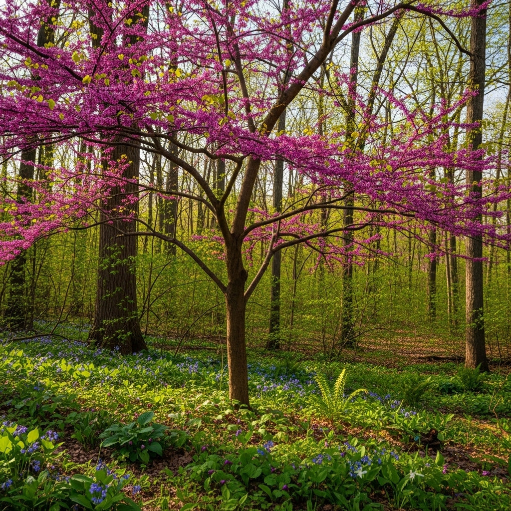 Live Eastern Redbud Tree for Planting, 12-18 Inch Tall in Quart Pot, Beautiful Ornamental Redbud for Home, Garden, Yard & Outdoor Landscaping, Low-Maintenance, Easy-Grow Starter Plant
