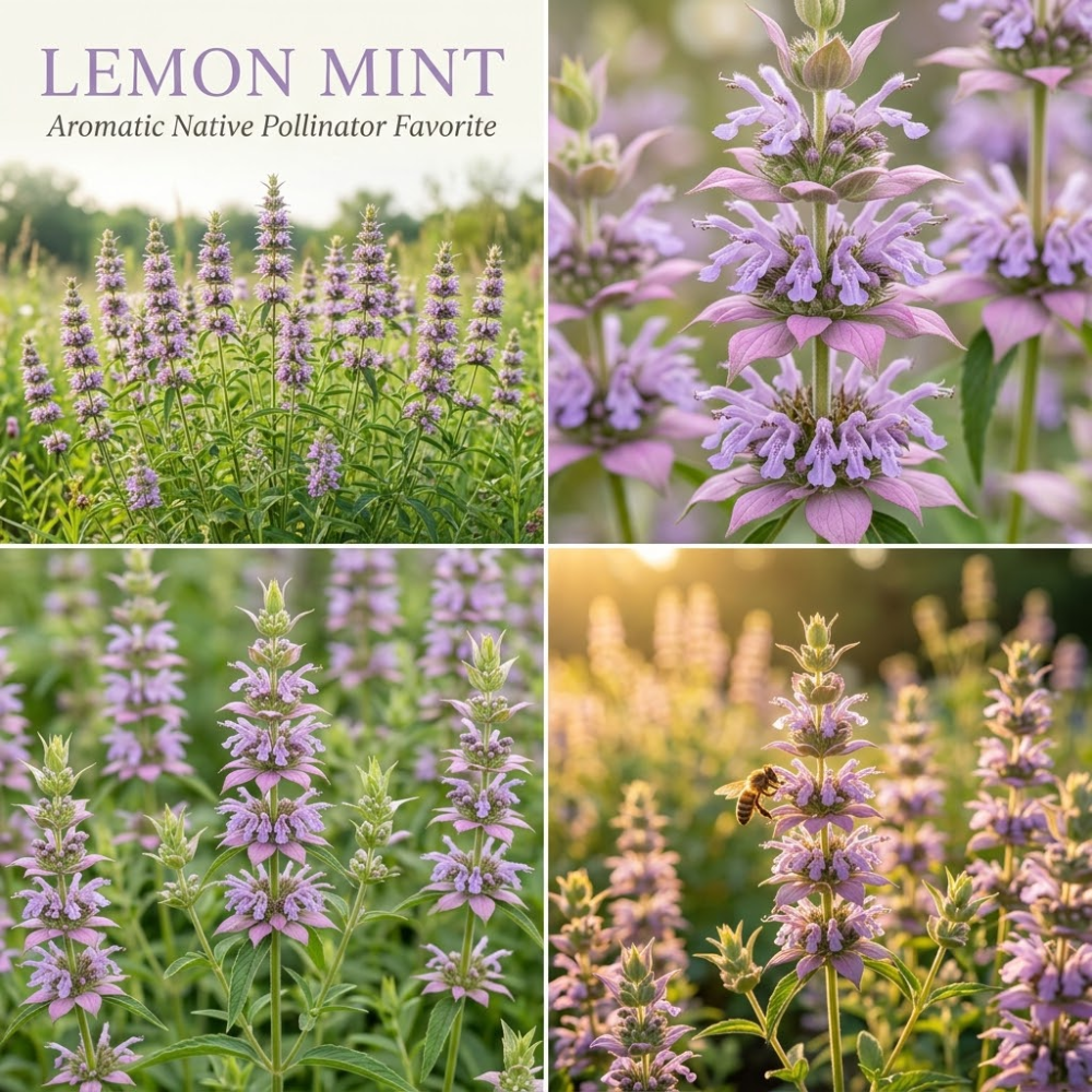 750 Pcs Lemon Mint Seeds for Outdoors, Non-GMO Heirloom Herbs for Patios, Vigorous Growth, Low Maintenance Butterfly Gardens