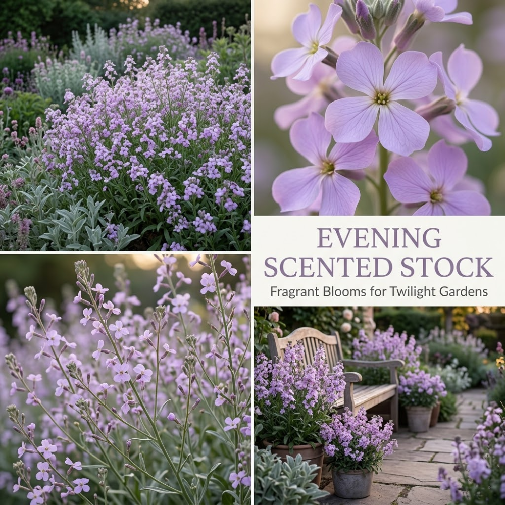 7500 Pcs Evening Stock Seeds, Non-GMO Heirloom Flowers for Balconies, Vigorous Growth Delivering Spectacular Sweet Fragrance
