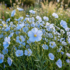 1050 Pcs Blue Flax Seeds, Cold-Hardy Plants, Grow Robust True Blue Blooms for Edging, Meadows & Outdoor Landscapes