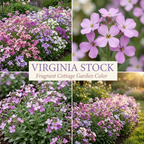 3000 Pcs Virginia Stock Wildflower Seeds, Non-GMO Heirloom Flowers for Patios, Vigorous Growth Delivering Spectacular Sweet Scented Blooms