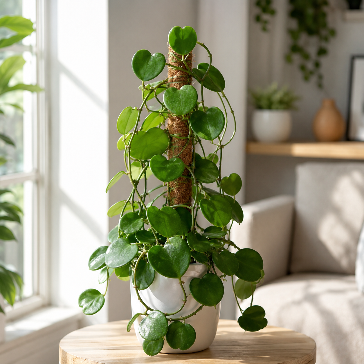 Live Green Hoya Kerrii Plant | Heart Leaf Vine in 4-Inch Pot | Established Tropical Indoor Plant | Versatile Heart-Shaped Foliage for Modern Design