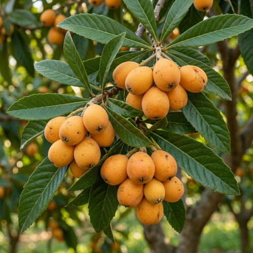 Loquat Tree Live Plant, 3 Gallon Pot, Vigorous Evergreen Plant for Edible Landscapes, Sturdy Subtropical Shade Tree for Sweet Spring Fruits & Fragrant Winter Blossoms (No Ship to CA, HI, AK)