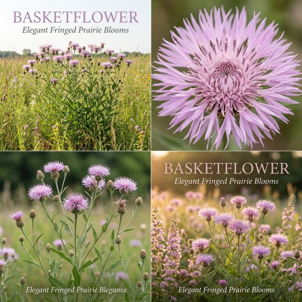 300 Heirloom Basketflower Seeds (Centaurea Americana), Vigorous, Heat-Tolerant Plants - Grow Robust Fringed Blooms for Outdoor Landscapes