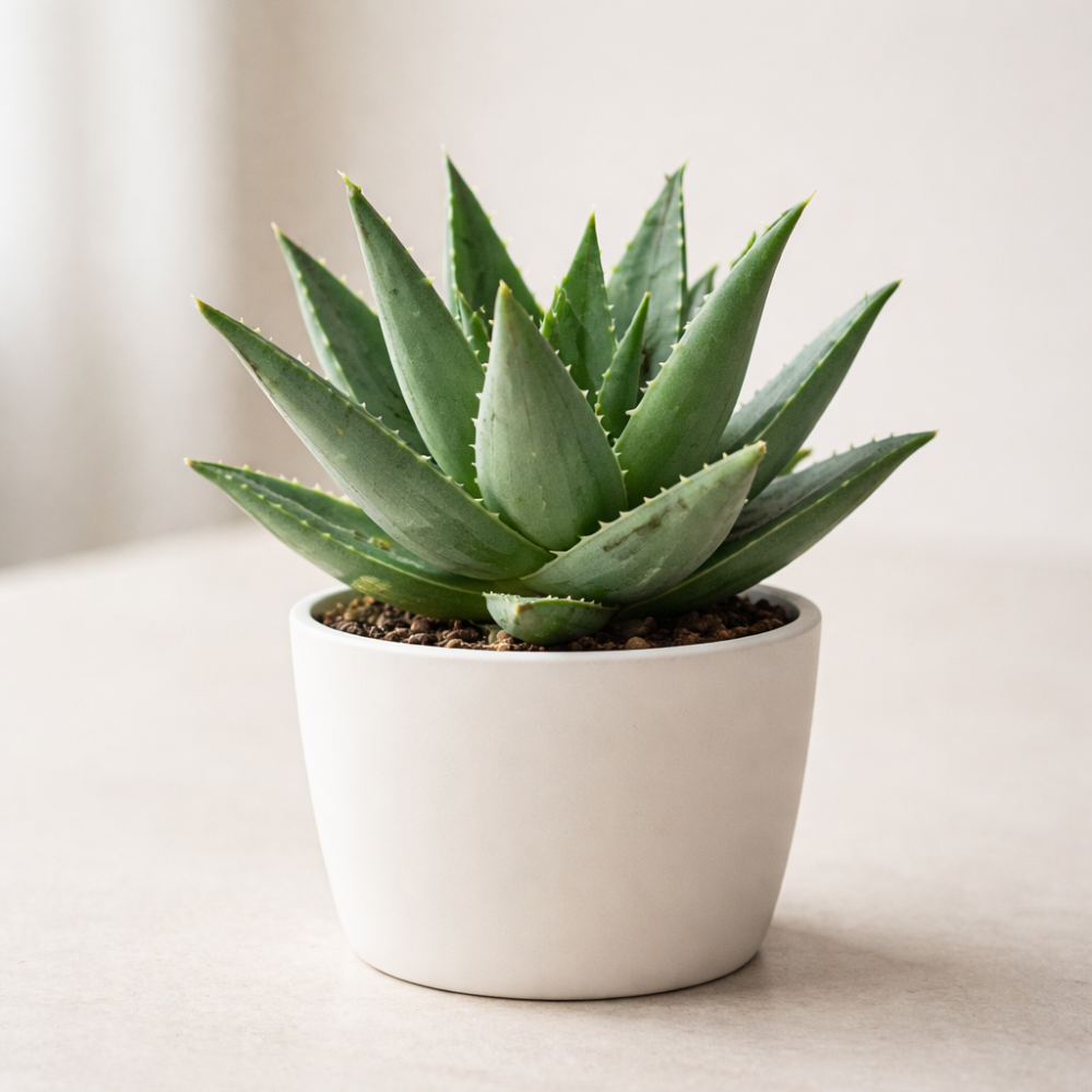 Aloe Vera Plant for Garden in Size 4 Inch Pot | Vibrant, Low-Maintenance Aleo Plant for Patio, Balcony & Indoor Spaces | Perfect for Beginners & Green Home Styling