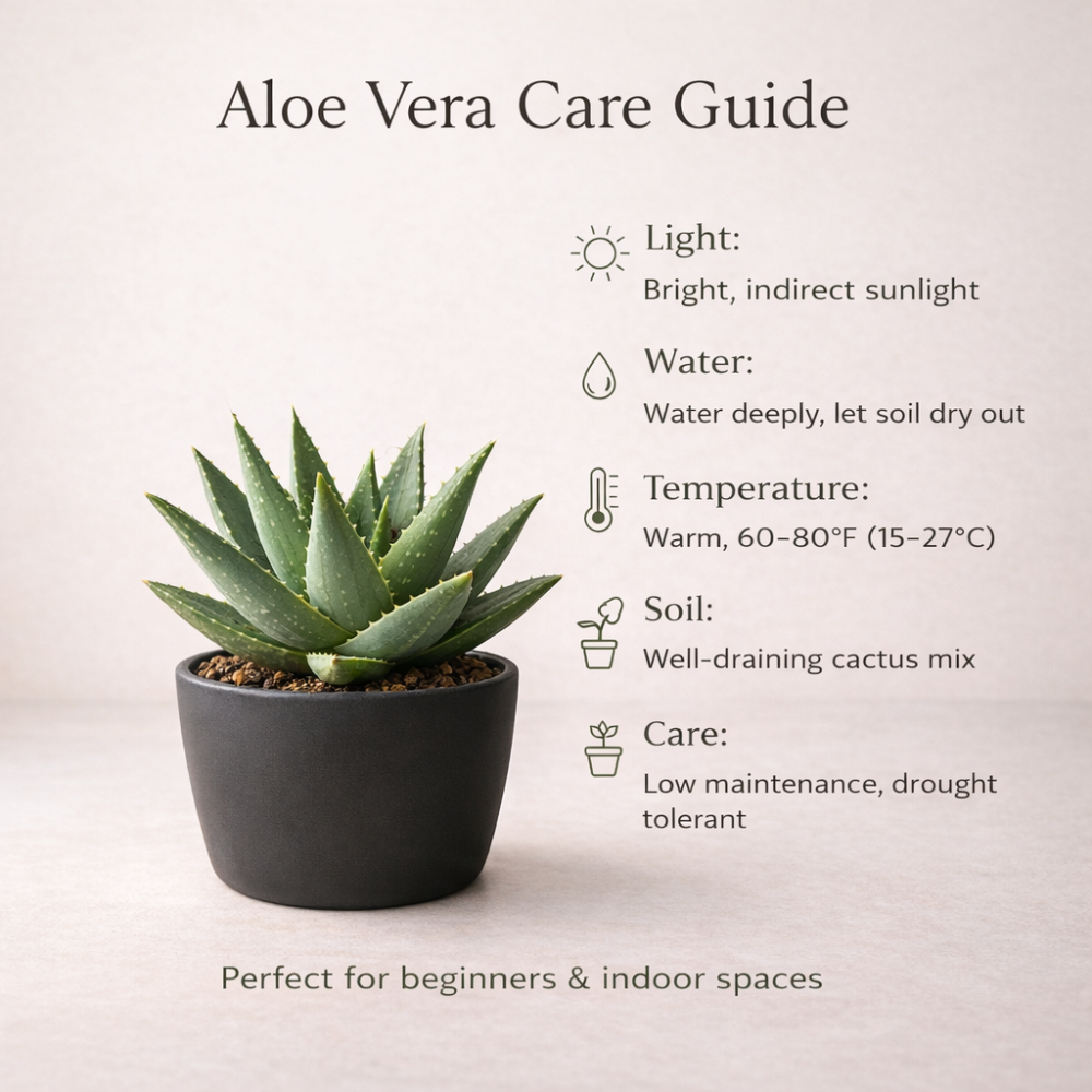 Aloe Vera Plant for Garden in Size 4 Inch Pot | Vibrant, Low-Maintenance Aleo Plant for Patio, Balcony & Indoor Spaces | Perfect for Beginners & Green Home Styling