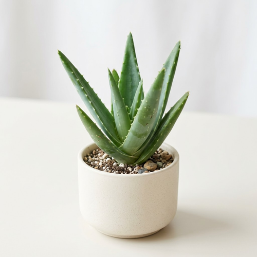 Live Aloe Plant for Planting| Aloe Vera Chinensis Plant in Size 4 Inch Pot | Suitable for Home Garden, Office, and Outdoor Beds | Fully Rooted Houseplant for Indoor Décor, Easy Care & Gift Giving