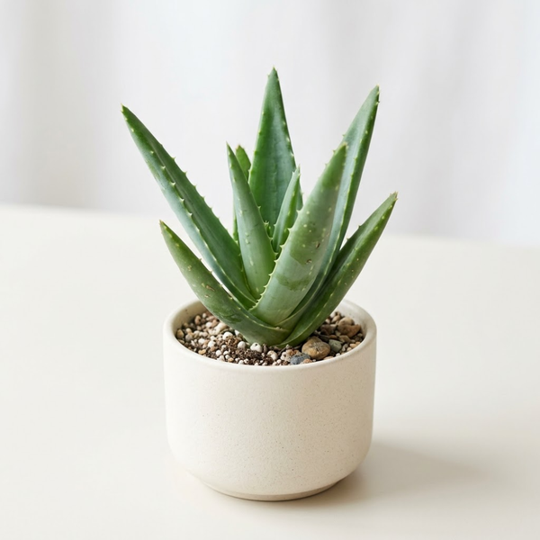 Live Aloe Plant for Planting| Aloe Vera Chinensis Plant in Size 4 Inch Pot | Suitable for Home Garden, Office, and Outdoor Beds | Fully Rooted Houseplant for Indoor Décor, Easy Care & Gift Giving
