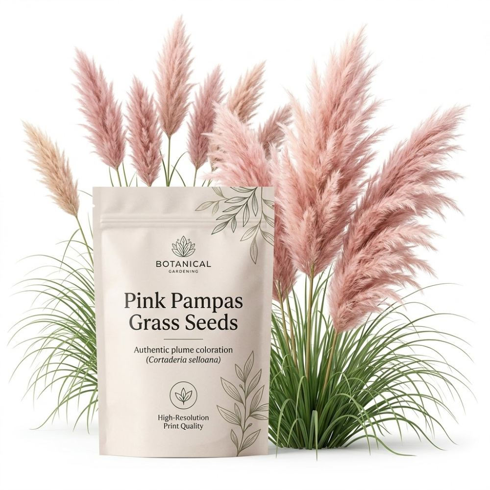 300 Heirloom Pampas Grass Seeds for Planting, Non-GMO Ornamental Decor for Outdoor Gardens, Sturdy Growth, Easy to Care