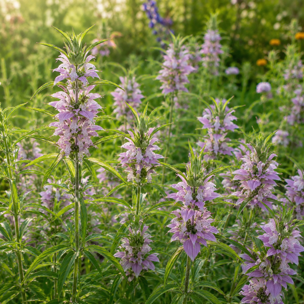 150 Spotted Bee Balm Seeds, Non GMO Beebalm Seeds, Easy to Grow, Native Wildflower Attracts Bees & Butterflies, Ideal for Gardens & Borders