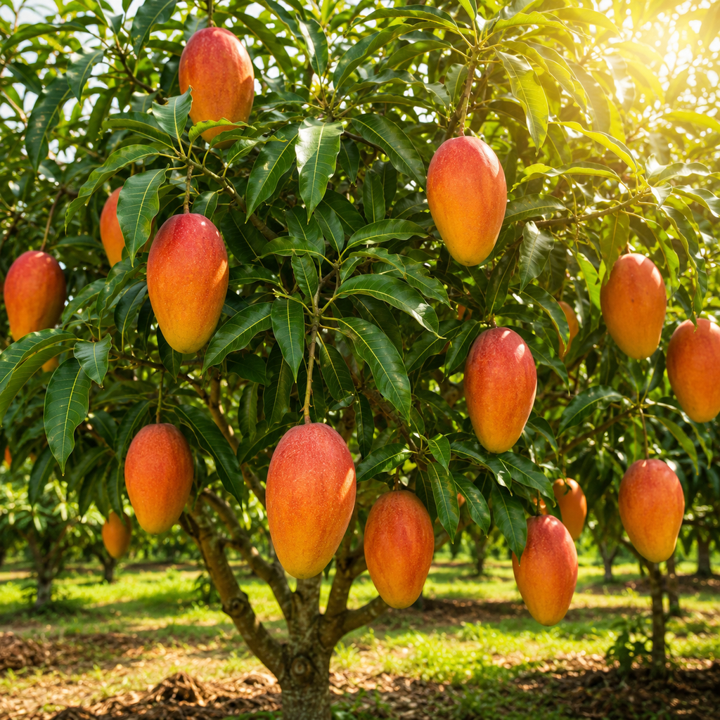 Valencia Pride Yellow Mango Plant 2.5–3 Ft | Live Mango Fruit Tree | Fast-Growing Tropical Variety for Outdoor Growing & Container Gardening (No Ship to CA, HI, AK)