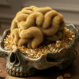 Golden Brain Cactus Plants Live | Mammillaria Cristata Cactus Tree | Rare Crested Cactus in 3.5" Pot | Unique Live Cactus for Home Décor & Indoor Collections