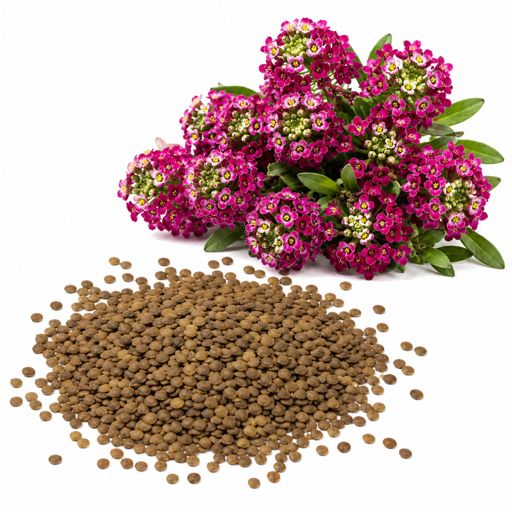 200 Deep Rose Alyssum Seeds, Non-GMO Sweet Alyssum Flower Seeds, Drought Tolerant, Ideal for Garden Borders & Hanging Baskets