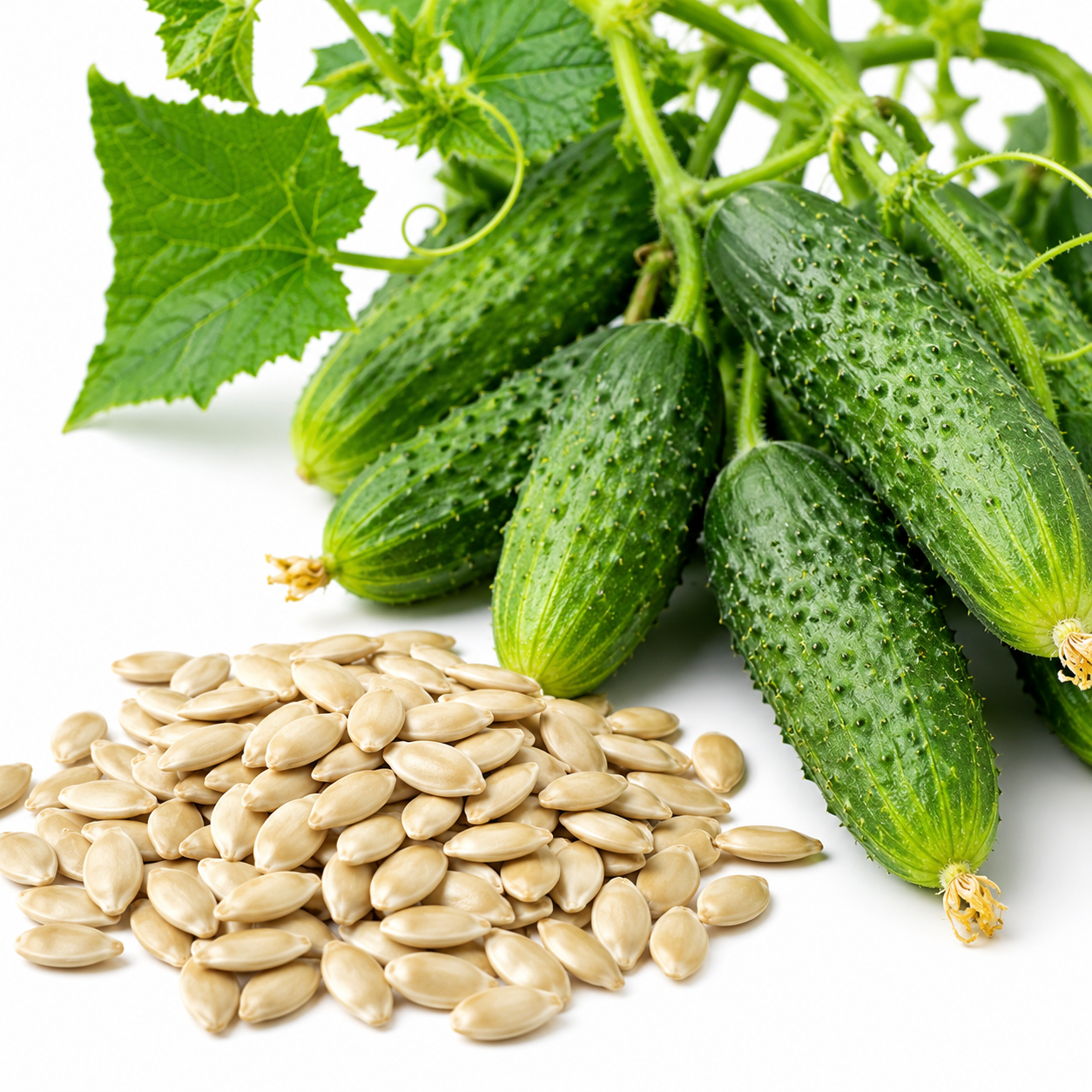 50 Pcs Boston Pickling Cucumber Seeds, Non-GMO, Crispy Sweet Cucumber Vegetable Seeds, Fast Growing Summer Crop for Garden Trellis