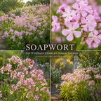300 Pcs Pink Rock Soapwort Seeds, Heirloom Non-GMO Perennial Ground Cover, Low Maintenance Trailing Blooms for Yard Borders