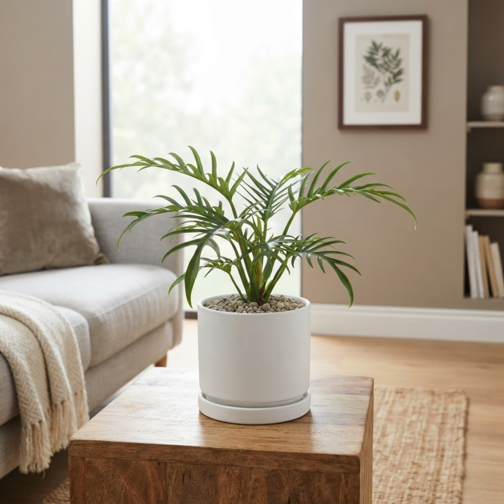 Tortum Philodendron Plant Live, Philodendron Tortum 4 Inch Potted Plant, Indoor Foliage Plant for Shelves, Desks and Modern Interiors