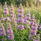 250 Pcs Lemon Mint Seeds for Planting Outdoors, Non-GMO Heirloom Herb Garden Seeds, Cold-Hardy Purple Horsemint Blooms for Yard Borders & Pollinators