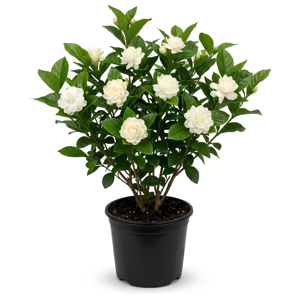 (No Ship to CA,HI,AK) Duke Jasmine Live Plant in 2 Gallon Pot, Vigorous Fragrant Flowering Shrub with Double White Blooms, Sturdy Low Maintenance Plant for Patios & Home Landscapes