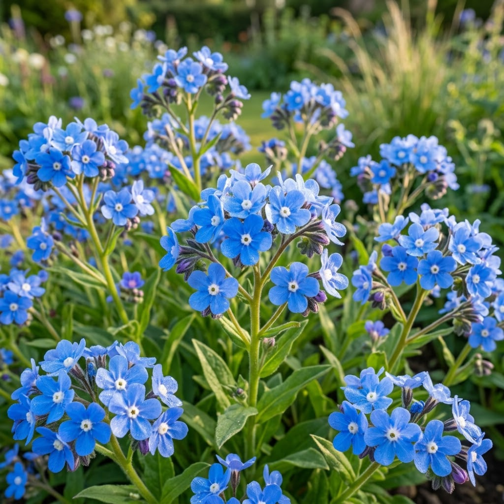 200 Pcs Cape Forget Me Not Seeds, Heirloom Non-GMO Summer Flowers, Low Maintenance Drought-Tolerant Blooms for Yard Borders