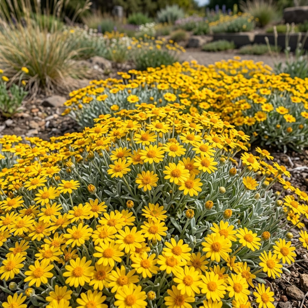 100 Pcs Oregon Sunshine Seeds for Planting Outdoors, Non-GMO Heirloom Yellow Floral Ground Cover, Cold-Hardy Blooms for Sunny Borders