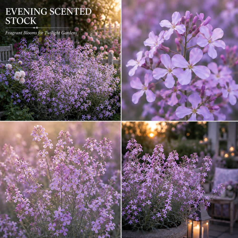 2500 Pcs Evening Scented Stock Seeds, Non-GMO Heirloom Fragrant Flowers, Low Maintenance Cold-Hardy Night Blooms for Yard Borders & Patios