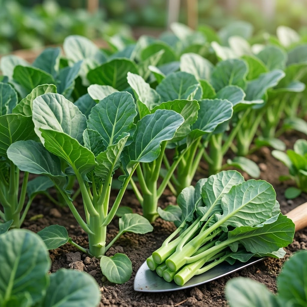 Chinese Broccoli Seeds for Planting - Kailaan, 300 Pcs, Non GMO, Heirloom, Easy to Grow Vegetables Seeds for Outdoor Gardens