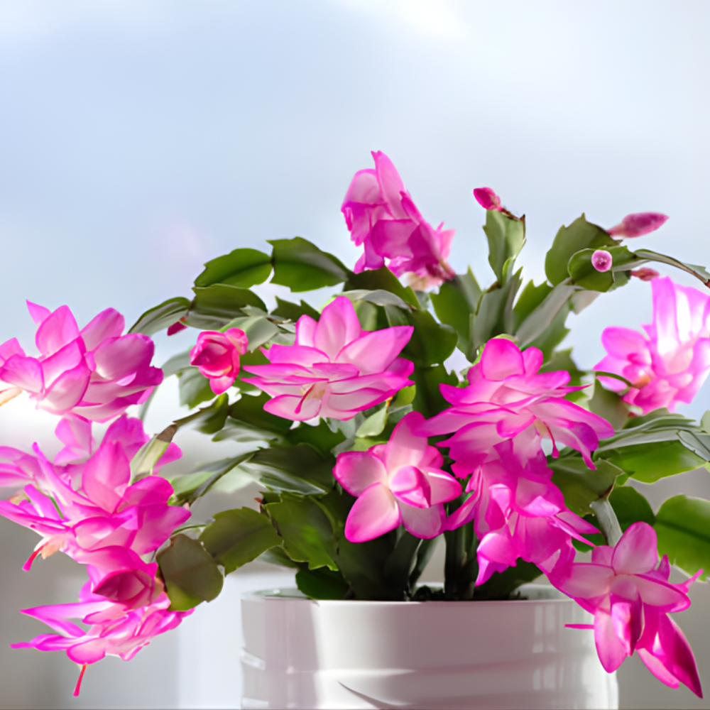 2 Purple Christmas Cactus Plant Live | 3 to 4 Inch Tall Indoor | Housewarming Friendship Gifts for Women Best Friend Presents for Mom Birthday Gift for New Home