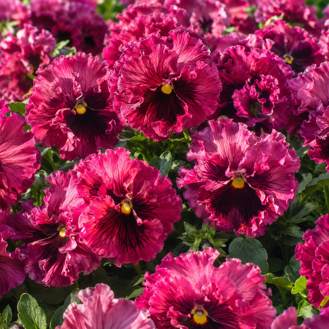75 Frizzle Sizzle Pansy Seeds, Heirloom, Non-GMO Edible Flower Seeds, Charming Whimsical Ruffled Accent, Perfect Unique Seed Gift for Gardeners