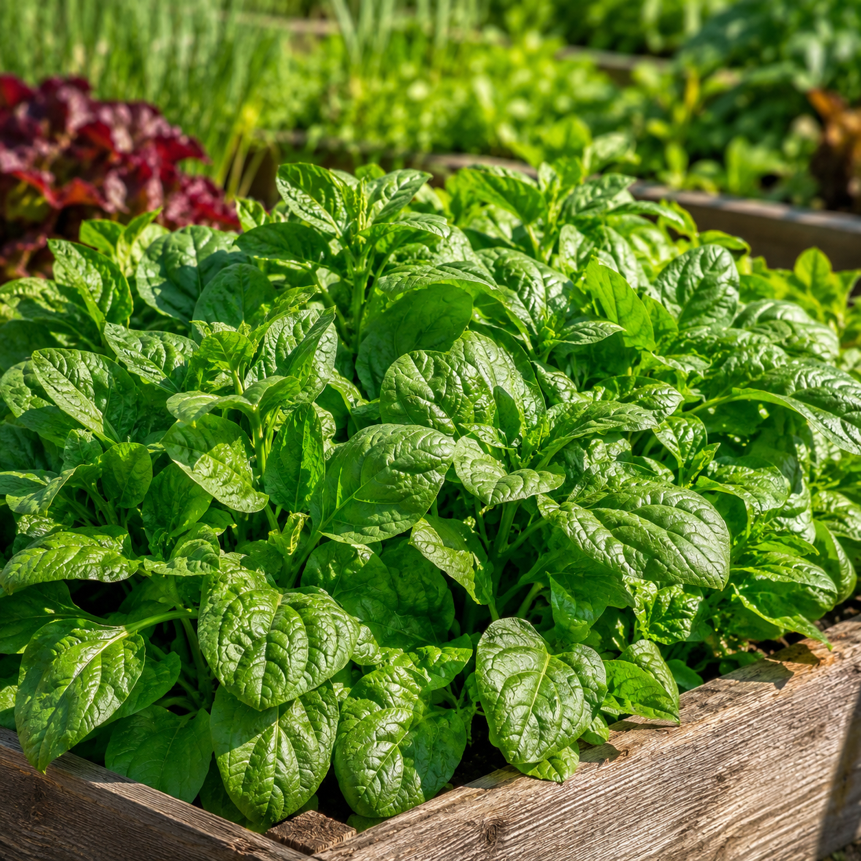 100 Pcs New Zealand Spinach Seeds for Planting, Non GMO, Heirloom, Fast Growing Vegetable Seeds, for Gardens, Pots & Containersfor Backyard Garden