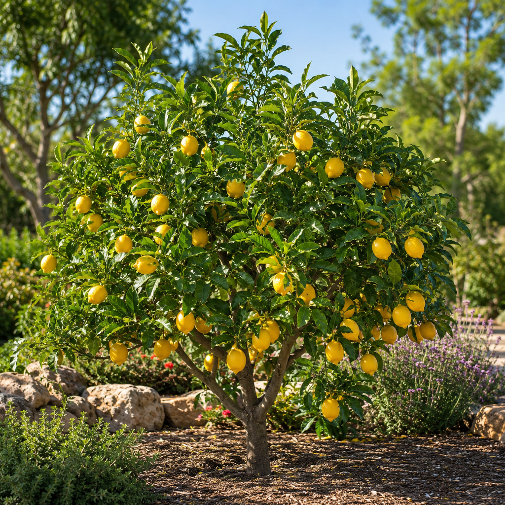 Live Meyer Lemon Tree | 1–2 Ft Tall Citrus Plant | Sweet, Juicy Lemons for Cooking, Drinks, and Home Gardening (No Ship to CA,HI,AK)