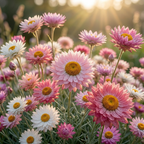 500 Pcs Paper Daisy Seeds for Planting Outdoors, Non-GMO Heirloom Everlasting Flowers, Low Maintenance Blooms for Cut Arrangements & Dried Floral Decor