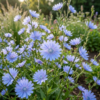 200 Pcs Chicory Seeds for Planting Outdoors, Non-GMO Heirloom Herb Seeds, Low Maintenance Cold-Hardy Blue Blooms for Yard Borders