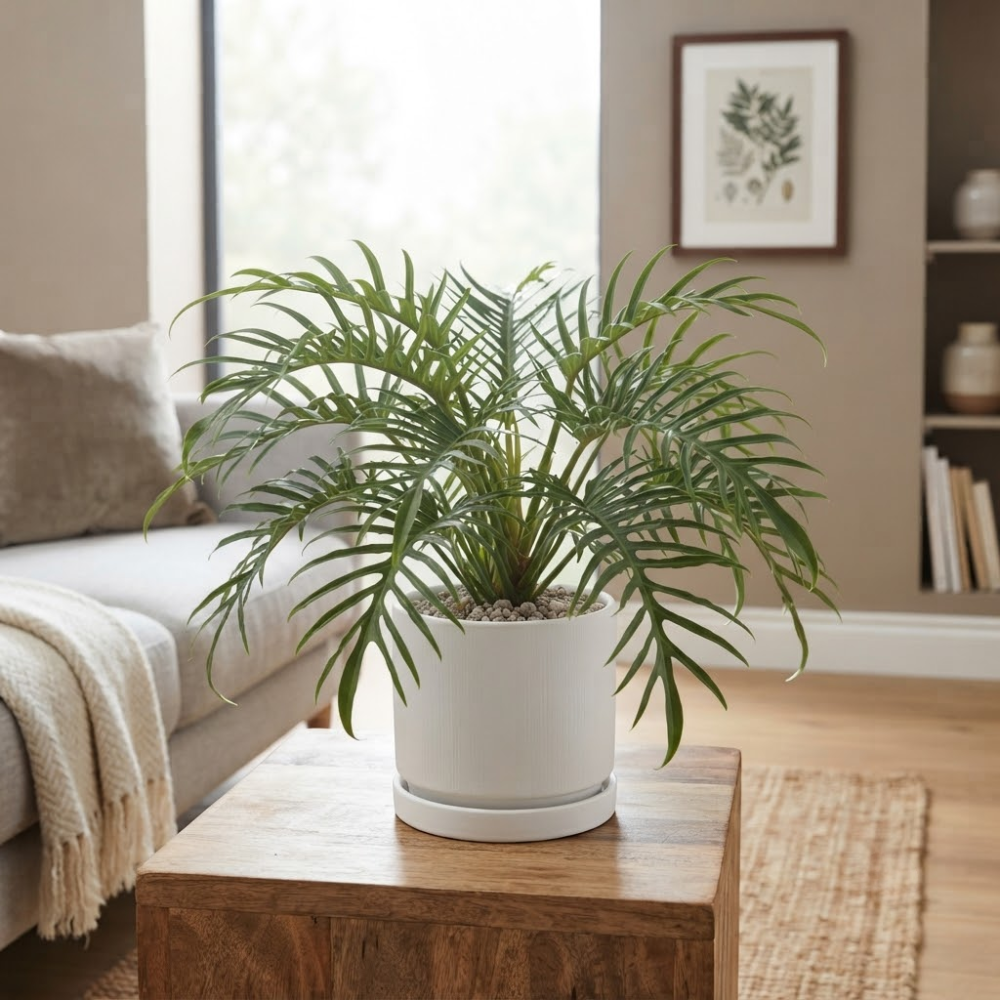 Philodendron Tortum Live Plant in 4 Inch Pot, Rare Style Indoor Plant for Tabletop Display, Gifting and Houseplant Collections