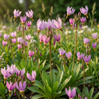 25 Pcs Midland Shooting Star Seeds for Planting Outdoors, Non-GMO Heirloom Perennial Flowers, Low Maintenance Pink & White Blooms for Woodland Gardens