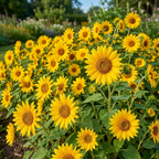 30 Pcs Dwarf Gold Sunflower Seeds, Heirloom Non-GMO Compact Flowers, Low Maintenance Golden Blooms for Patios