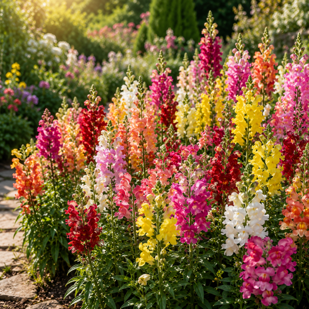 2000 Snapdragon Seeds Mix for Planting, High Germination Flower Seeds, Robust Low Maintenance Cut Flowers with Vibrant Colors for Garden Borders